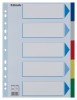 Skilleblad Esselte A4 Pp 5-Delt 5 Frg