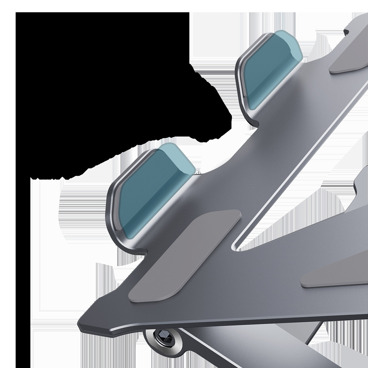 Philbert Laptop/Tablet Stand/Desk Universal w/key, SpaceGray