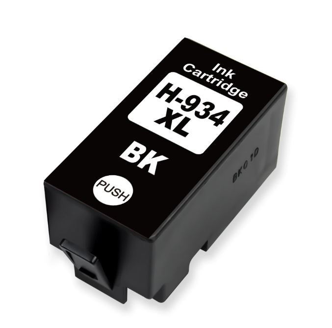 Blekkpatron, erstatter HP Svart 934XL (56,6 ml)