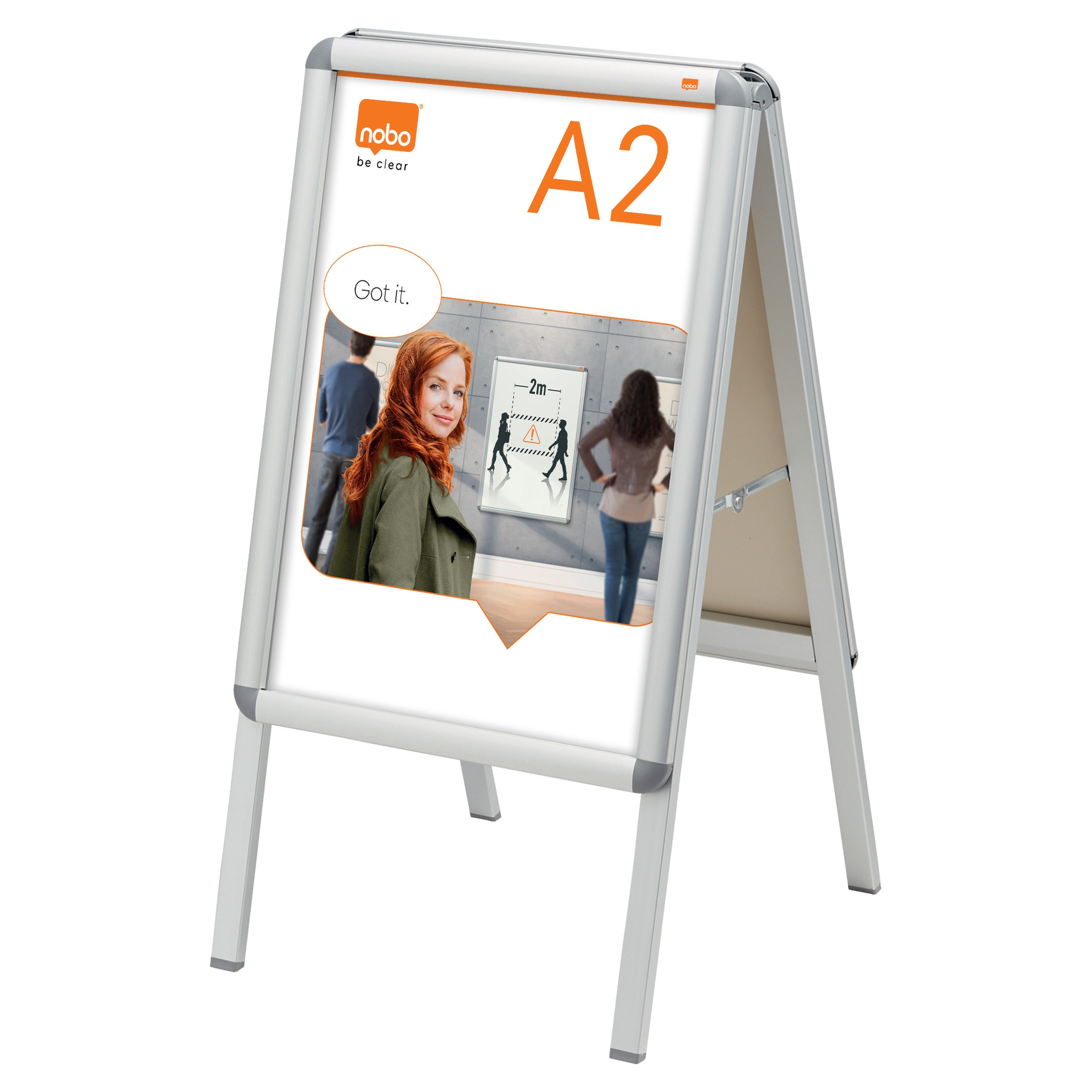 BildePlakatramme Nobo Clip A-Frame A2