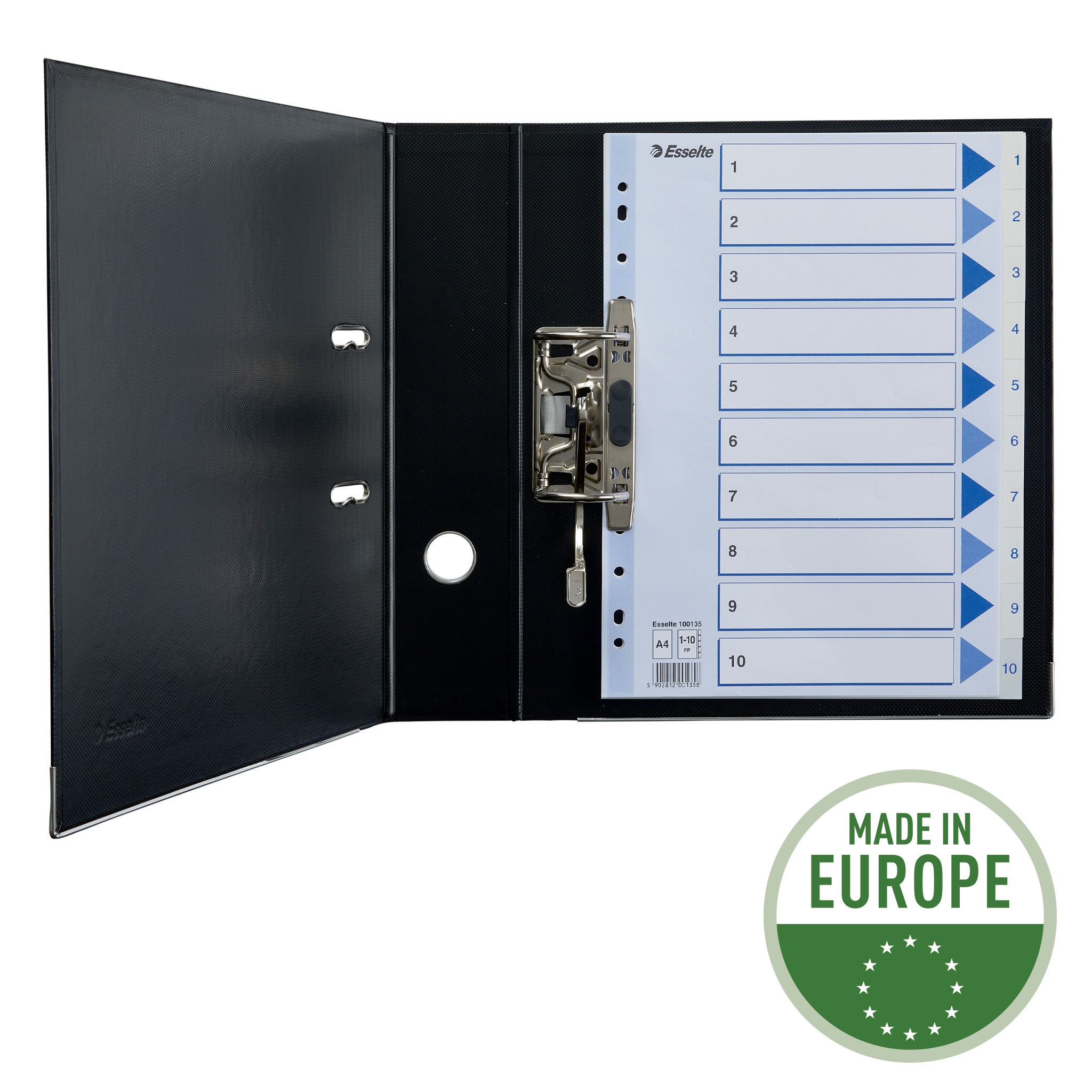 Esselte Register PP A4 1-10 hvit