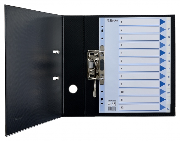 Esselte Register PP A4 1-12 hvit
