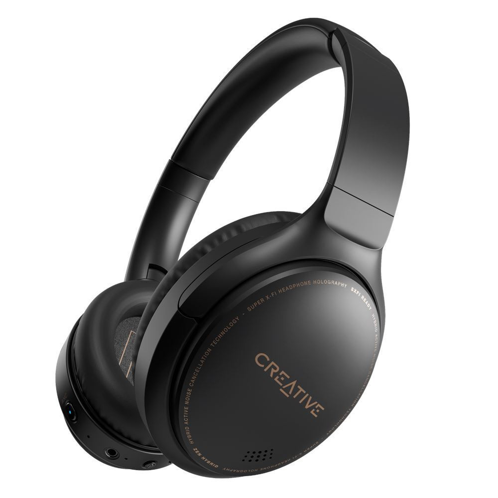BildeZen Hybrid Wireless Over-ear Headphones ANC, Black