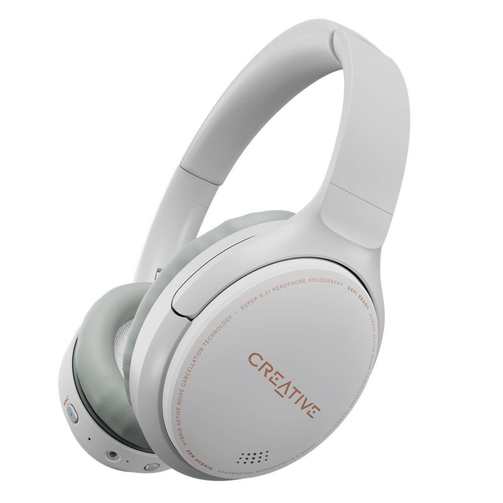 BildeZen Hybrid Wireless Over-ear Headphones ANC, White
