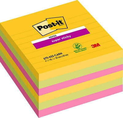 BildePost-it SS-Klistrelapper 101x101 lin. Carnival (6)