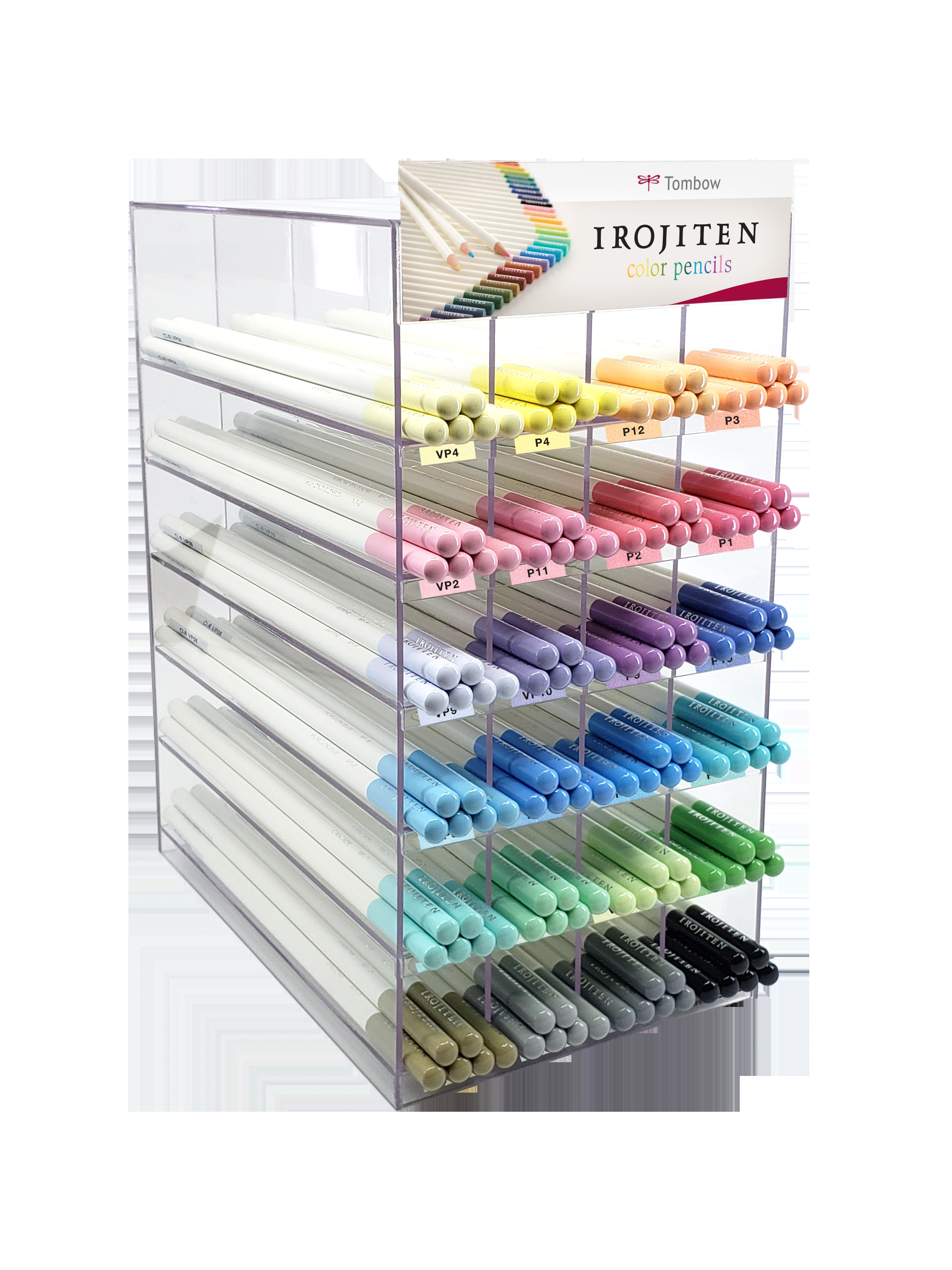 Tombow pencil Irojiten content for display Pastel (144)