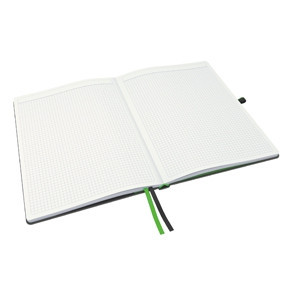 Leitz Notatbok Complete A4 rut. 96g/80a sort