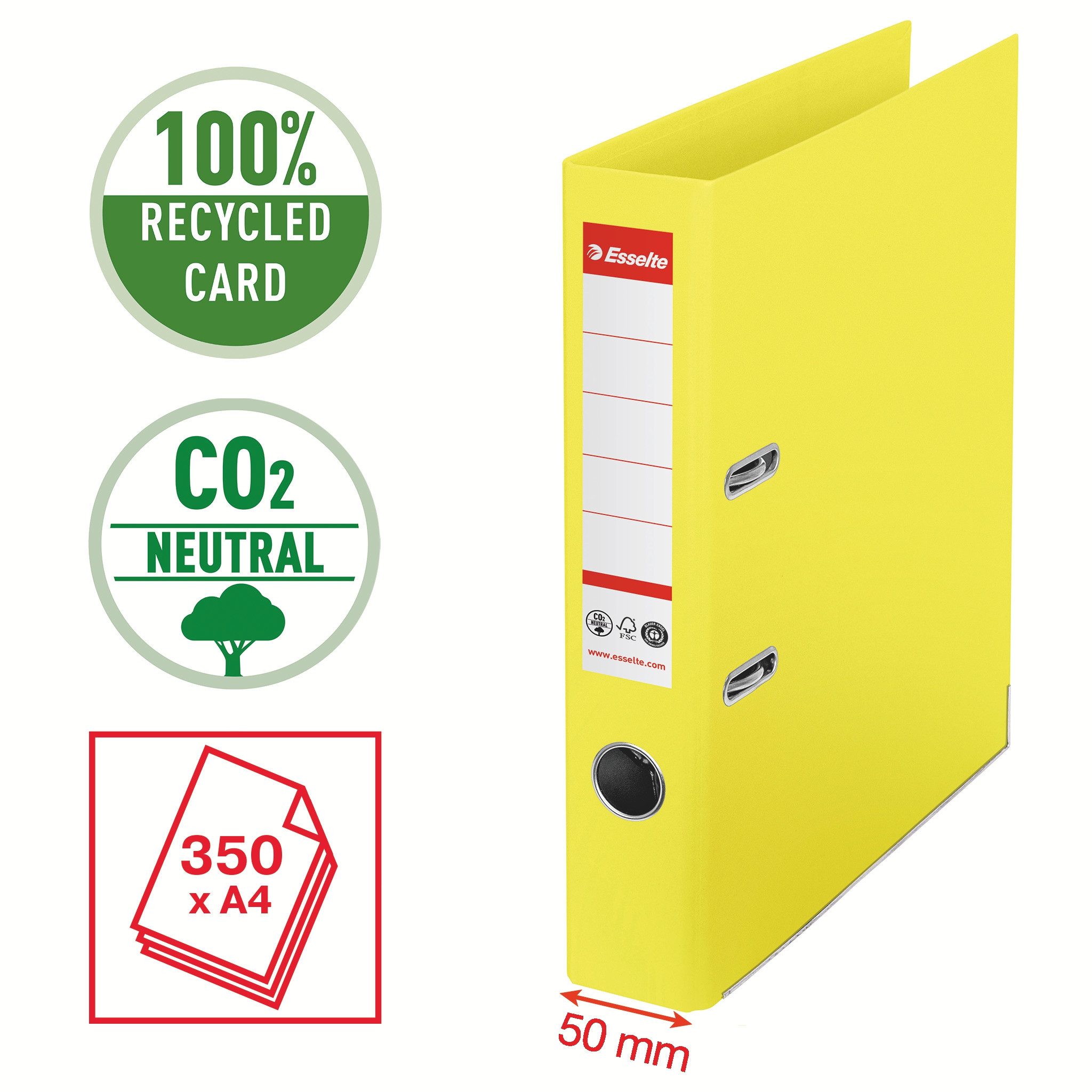 BildeBinder LAF No1 POB CO²-comp A4 50mm yellow