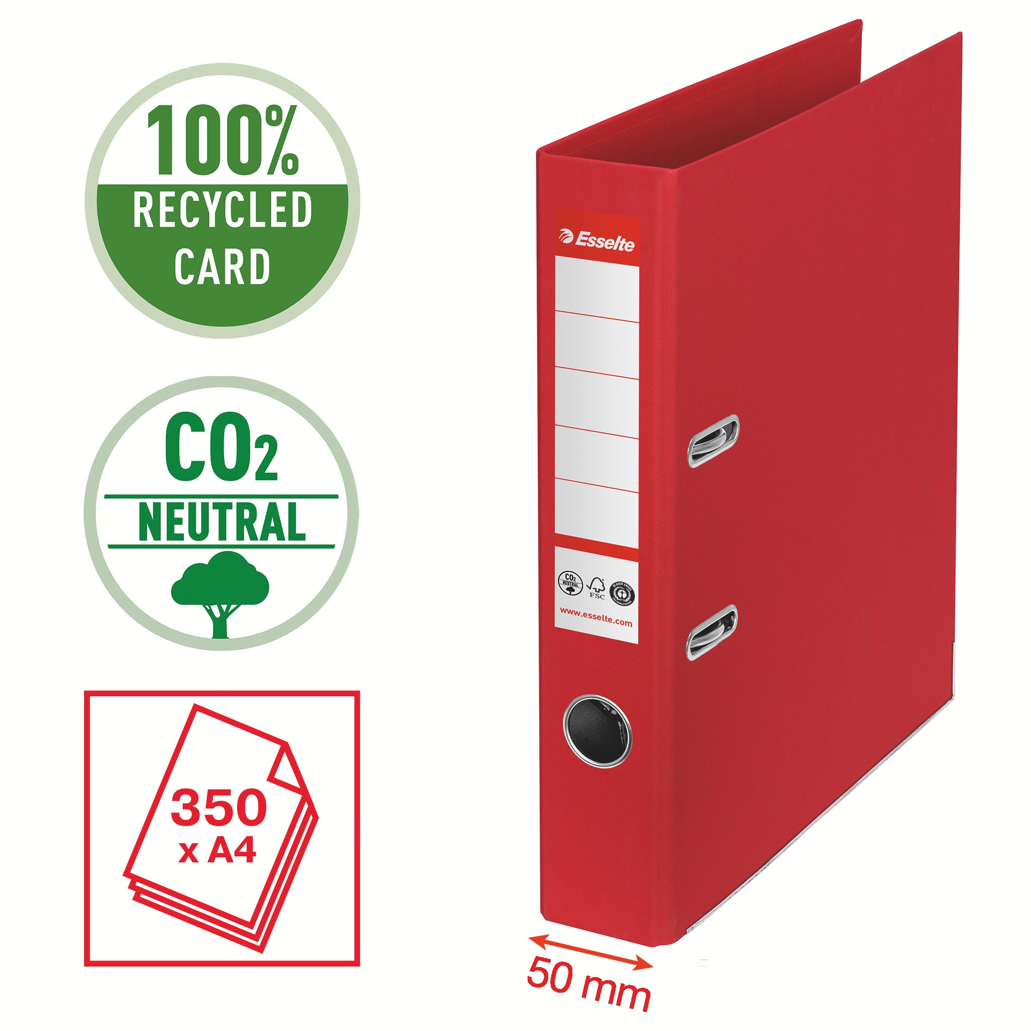 BildeBinder LAF No1 POB CO²-comp A4 50mm red