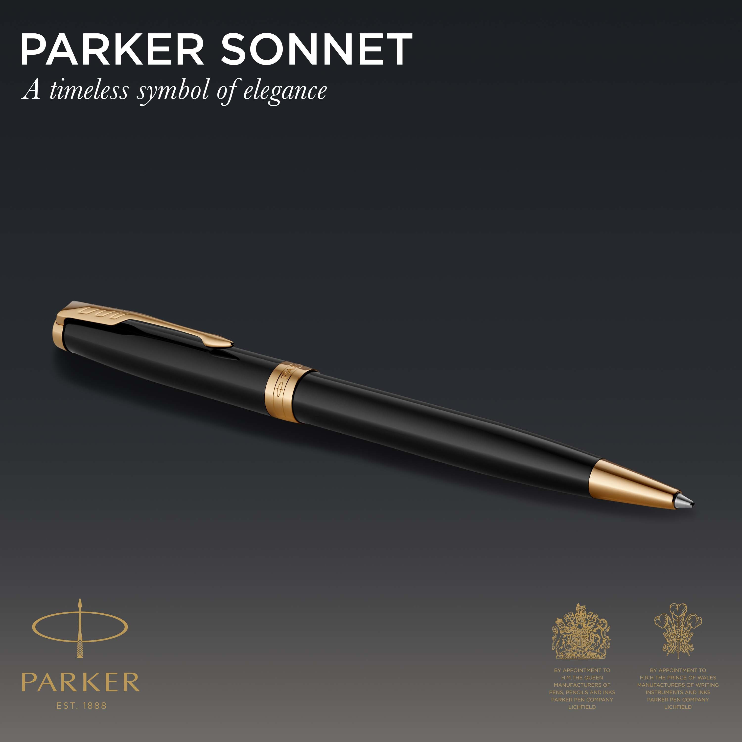 Parker Sonnet Svart GT Duosett BallPoint+FountainPen