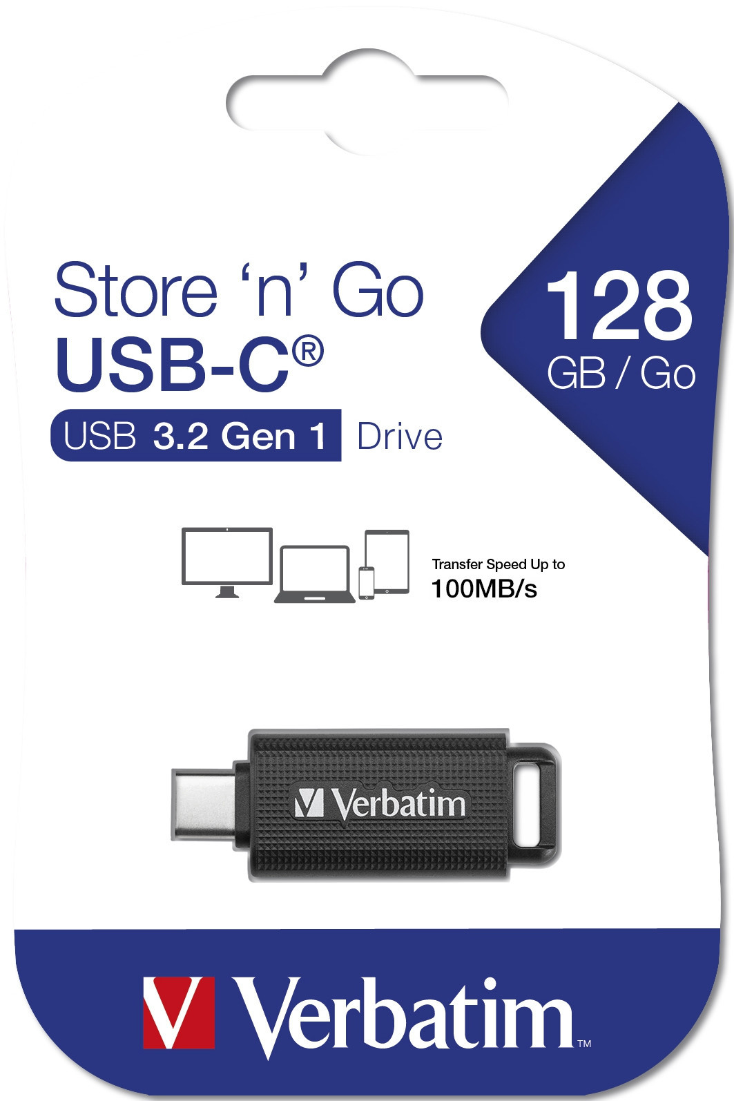 BildeVerbatim Store'n'Go USB-C 3.2 Gen 1 128GB