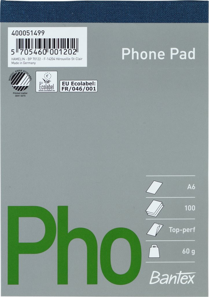 BildeBantex-telefonblokk, A6, olinjerat, uhullet