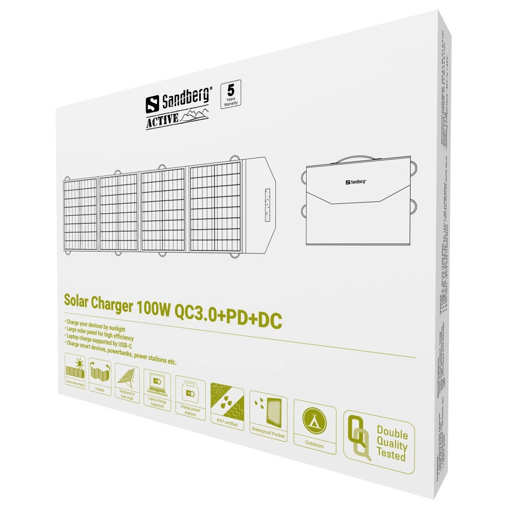 BildeSandberg Solar Charger 100W QC3.0+PD+DC