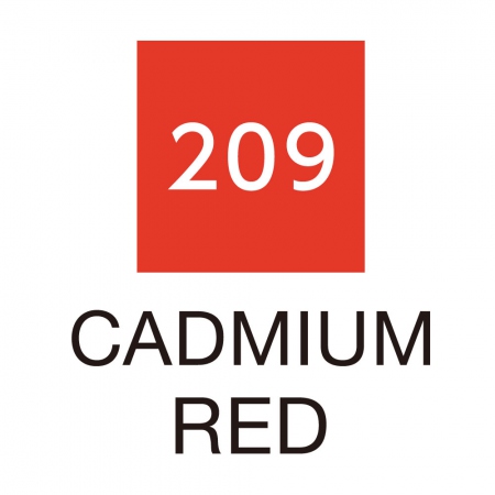 ZIG Clean Color Real Brush 209 Kadmium rd