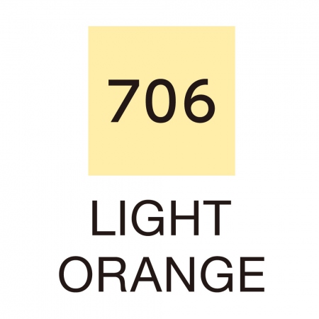 ZIG Clean Color Real Brush 706 Lys Oransje