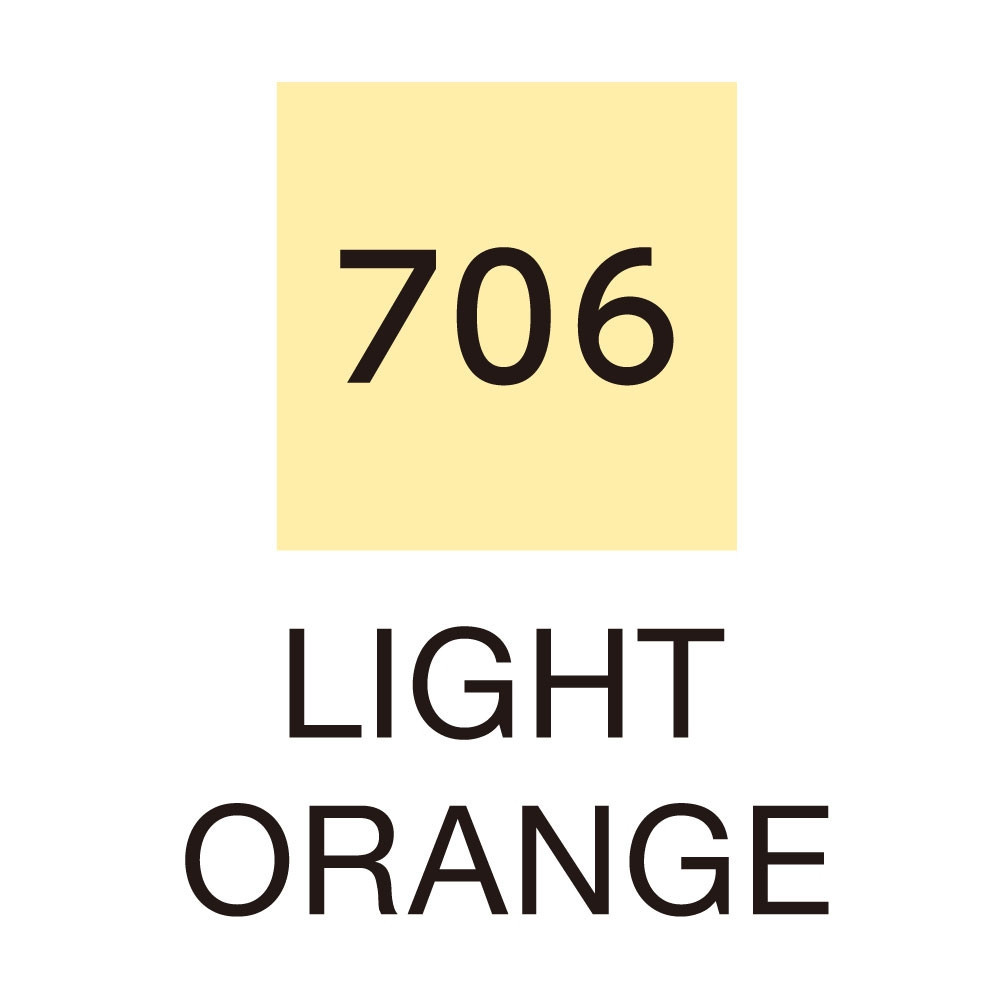 ZIG Clean Color Real Brush 706 Lys Oransje