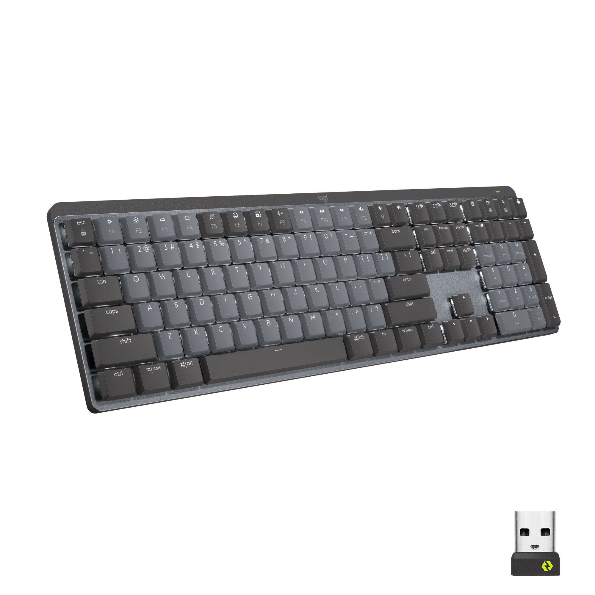 BildeMX Mech. Wireless Illuminated Perf. Keyboard Linear, Graphit