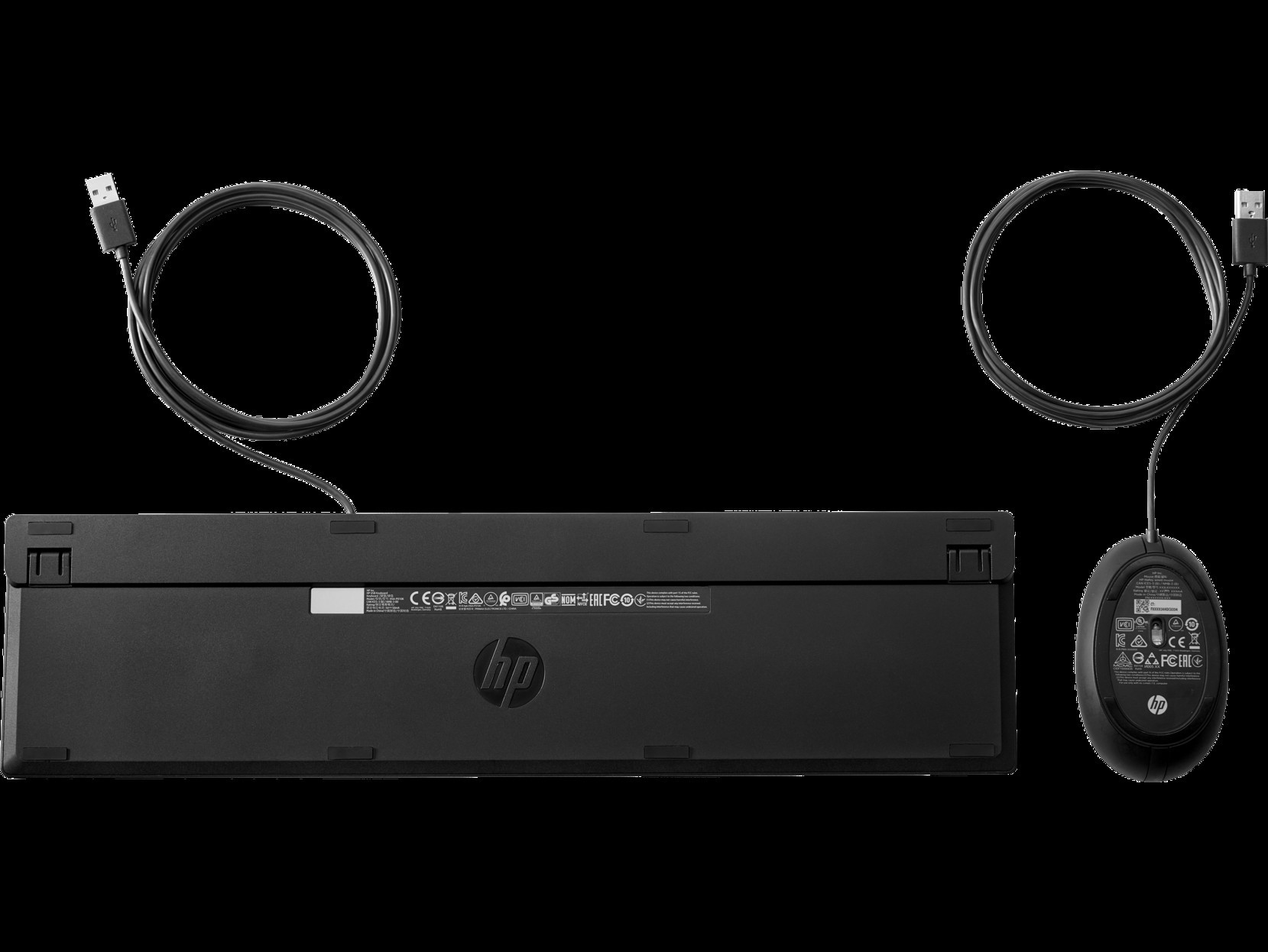 HP Wired 320MK Desktop set, Black (Nordic)