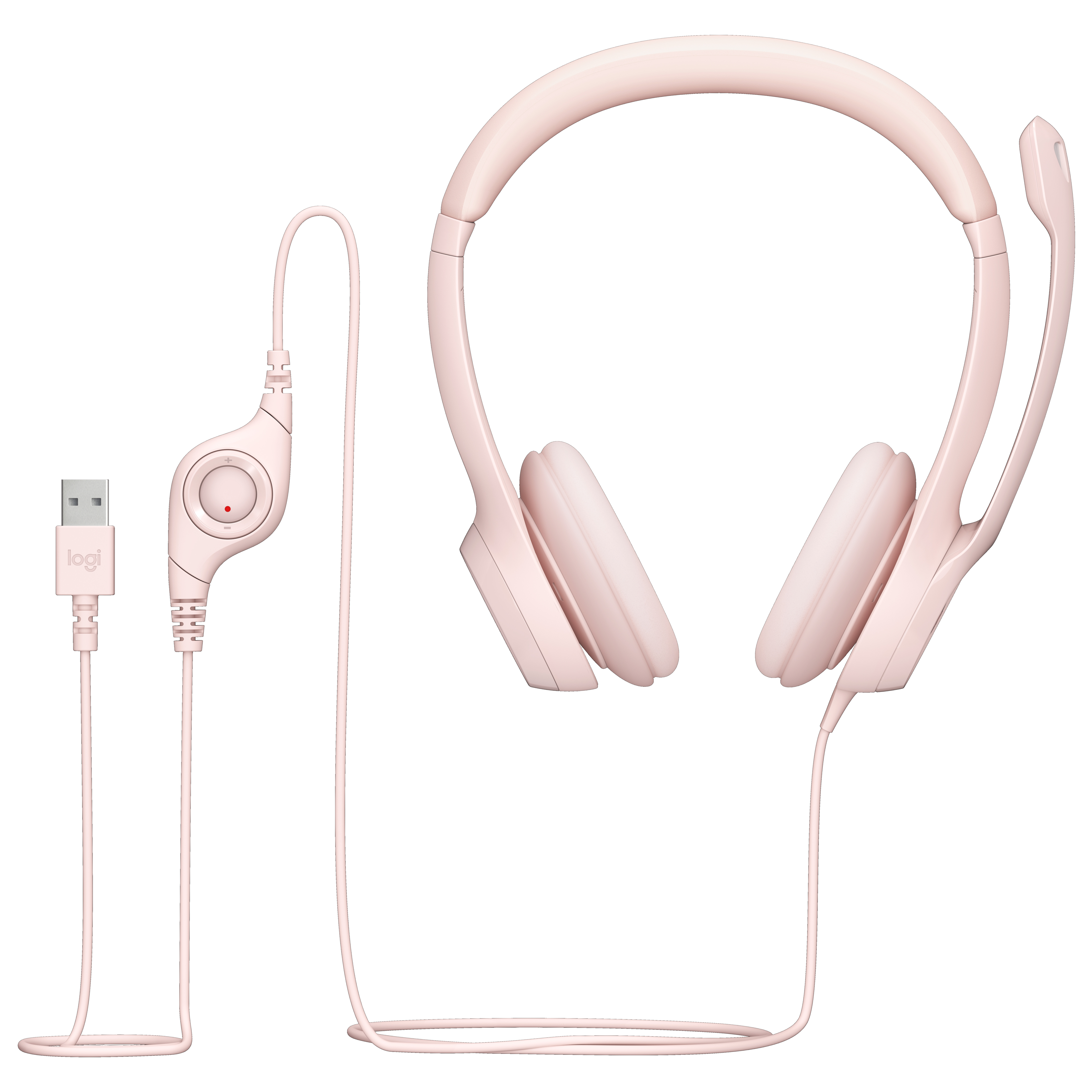 H390 USB Computer Headset, Rose