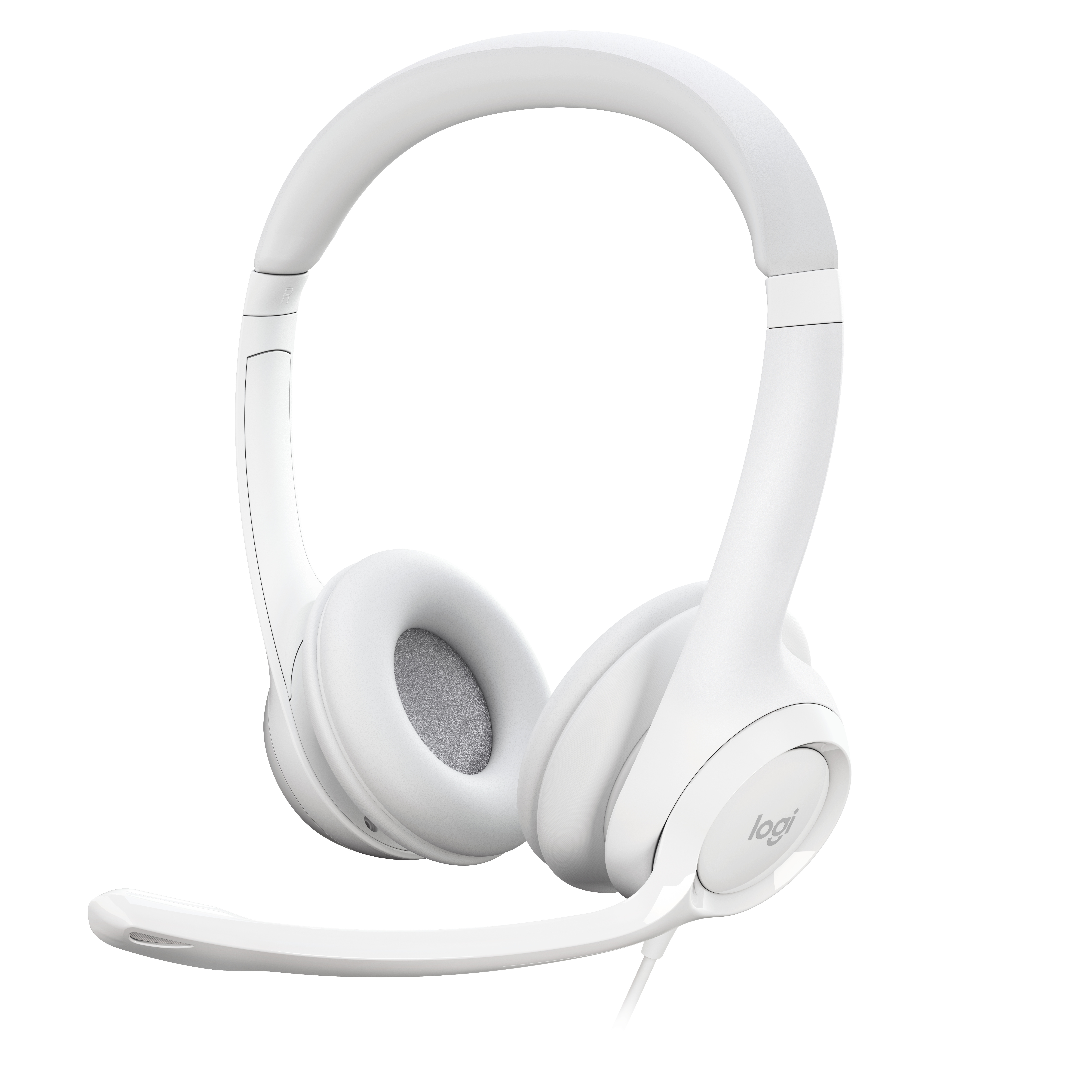 BildeH390 USB Computer Headset, Off-white