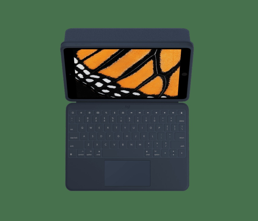 iPad 10.2'' (7., 8. og 9. gen.) Combo Touch 3 (Nordisk) Bl