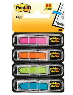 BildePost-it Indexmarkrer 11,9x43,1 "pil" ass neon (4)