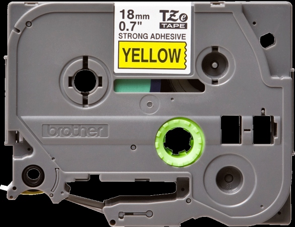 TZeS tape 18mmx8m strong black/yellow