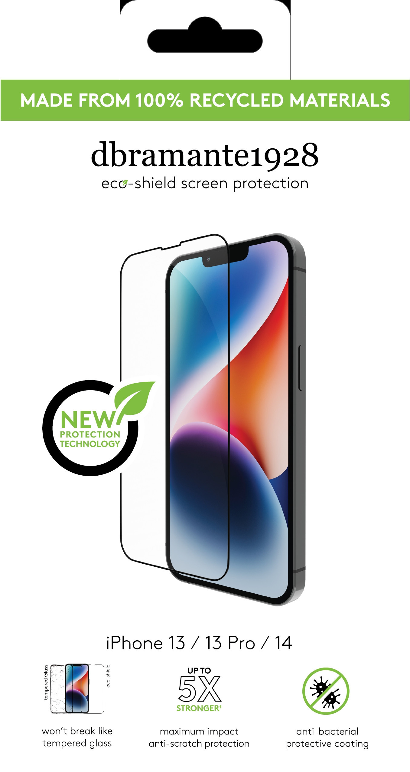 BildeBulk eco-shield - iPhone 13/14, Black edge