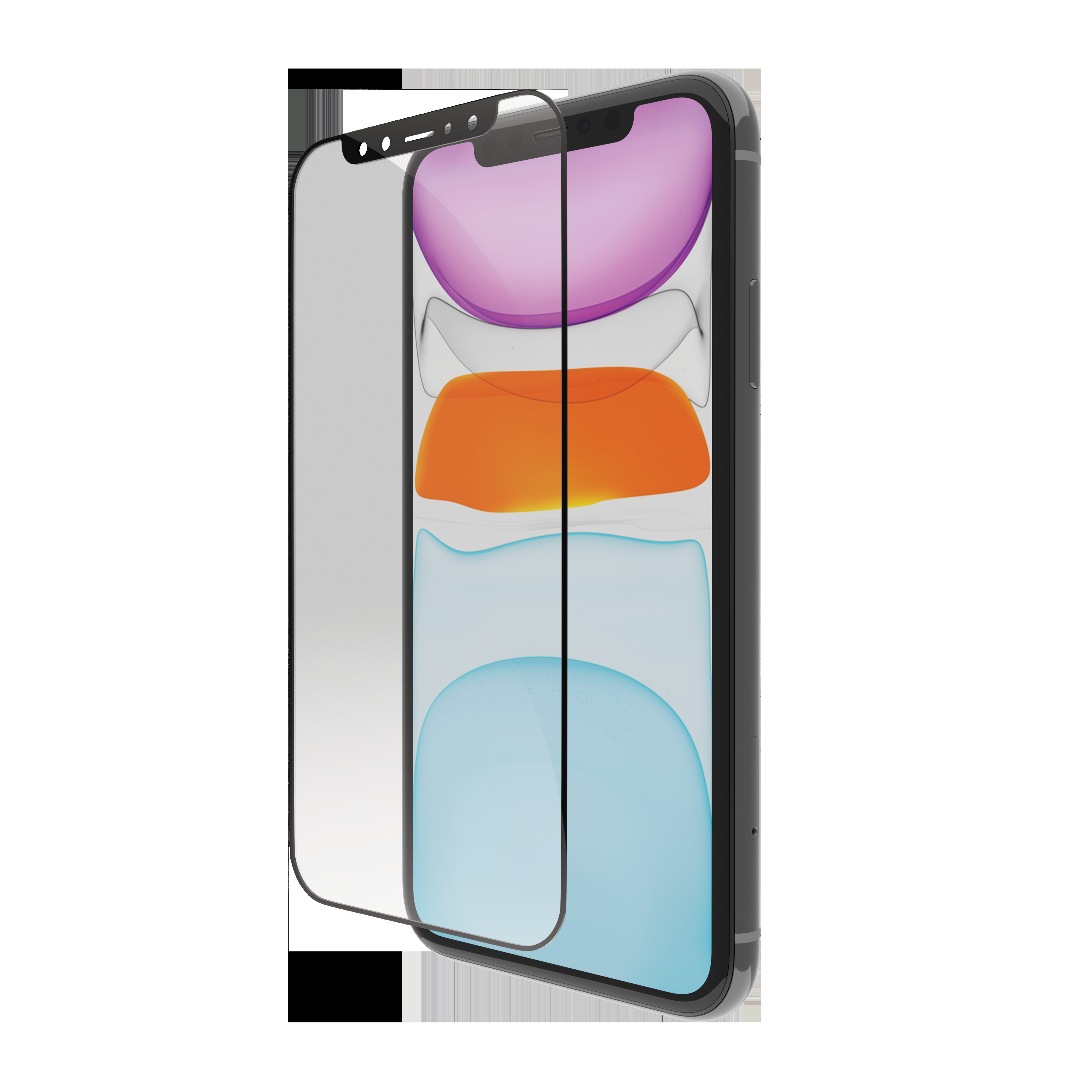 eco-shield - iPhone 11/XR, Black edge