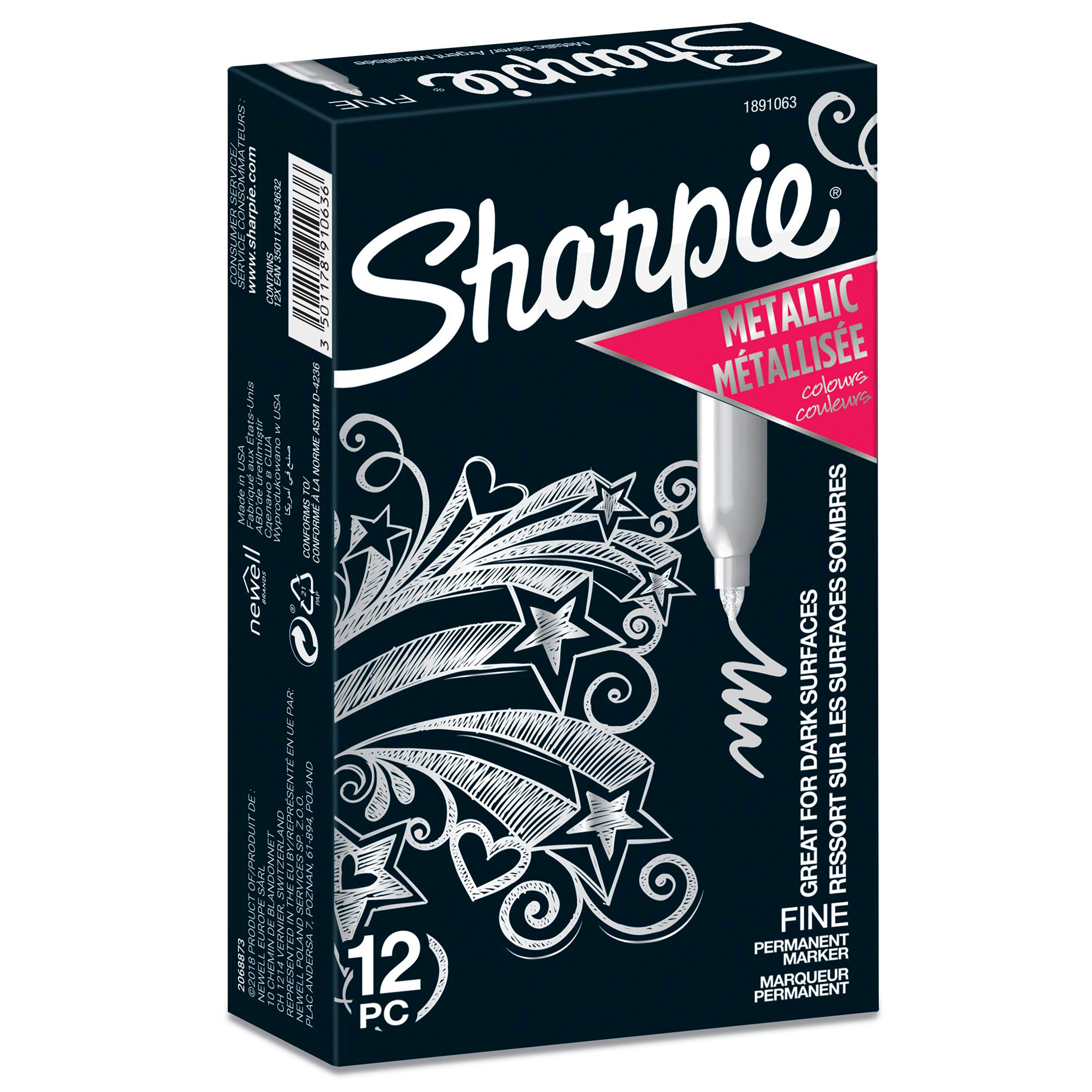 SHARPIE® Merkepenn Metallic 1,4mm Slv