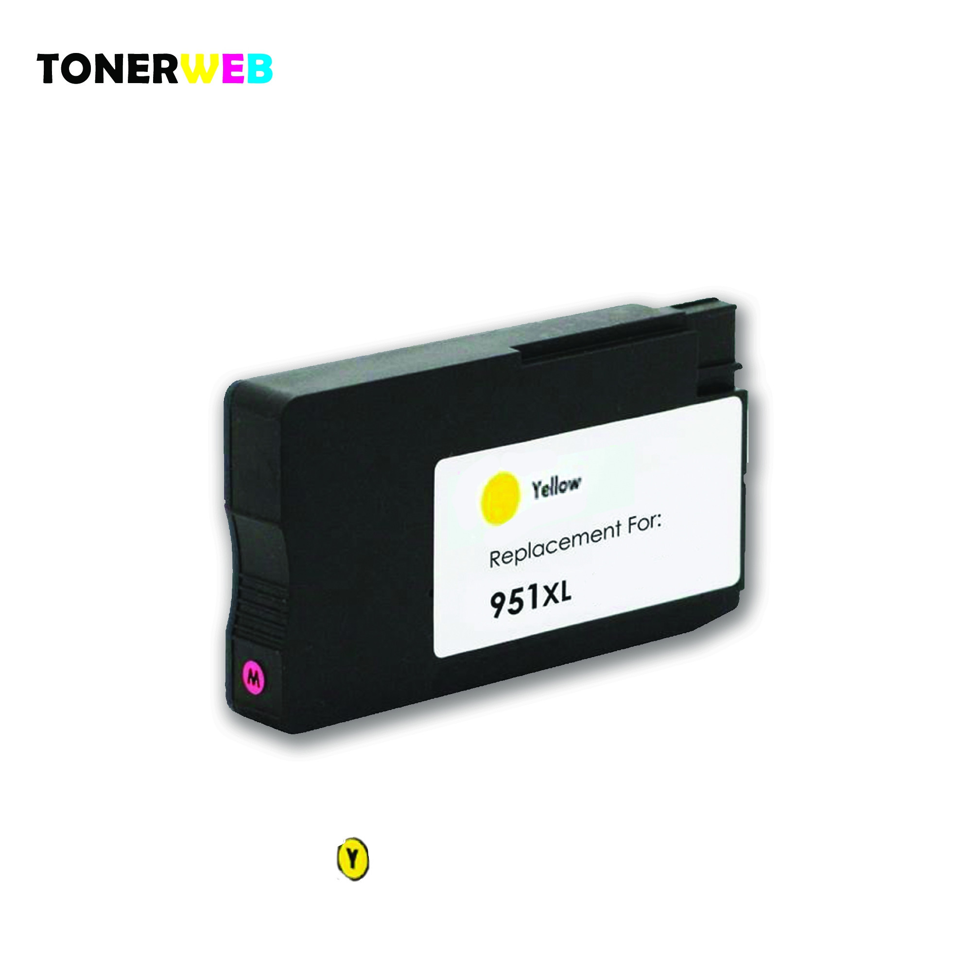 Blekkpatron, erstatter HP Gul 951XL (28 ml)
