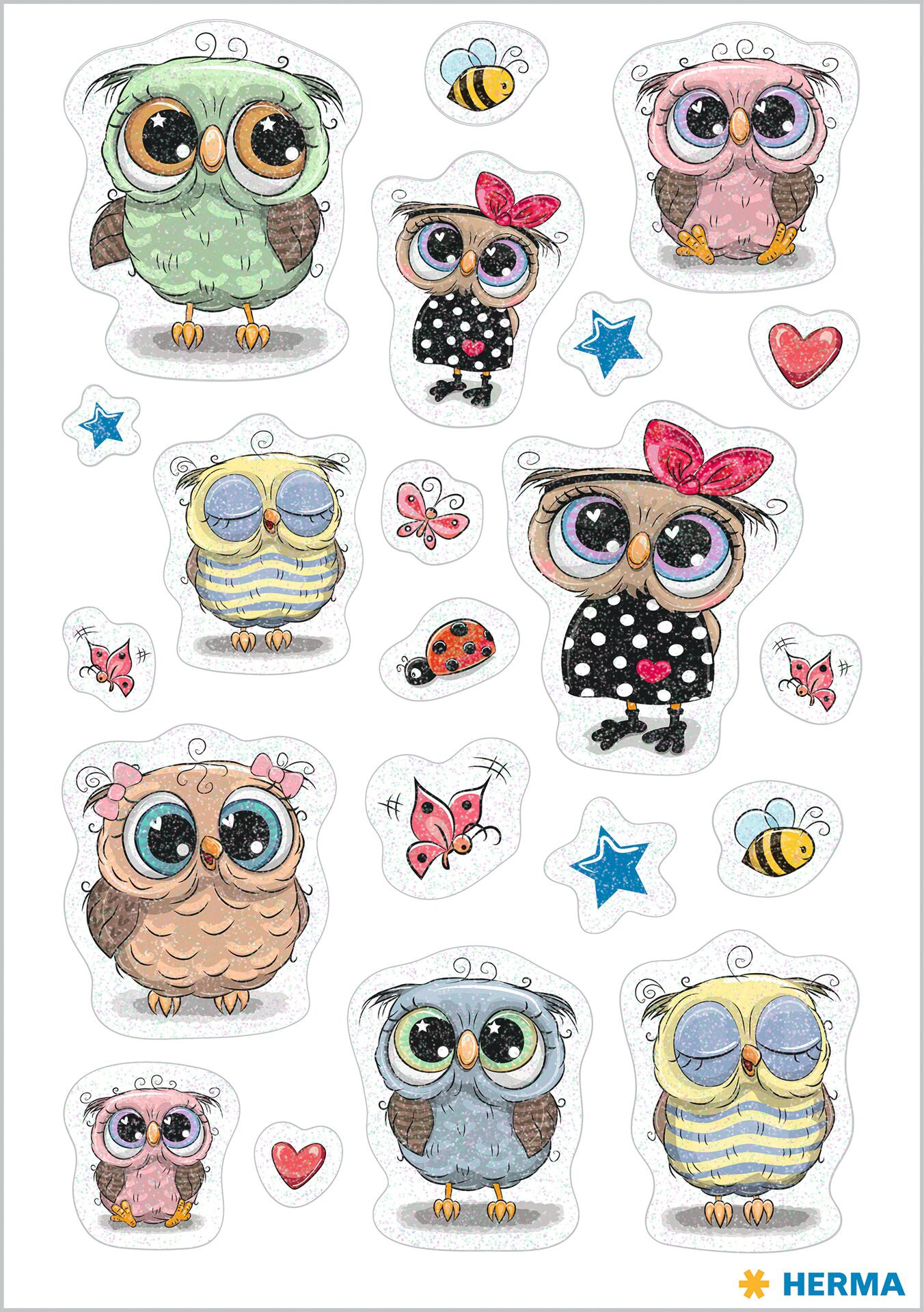 Herma stickers Magic owl & friends foil (1)