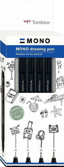 BildeTombow Fineliner MONO drawing set Fine (4)
