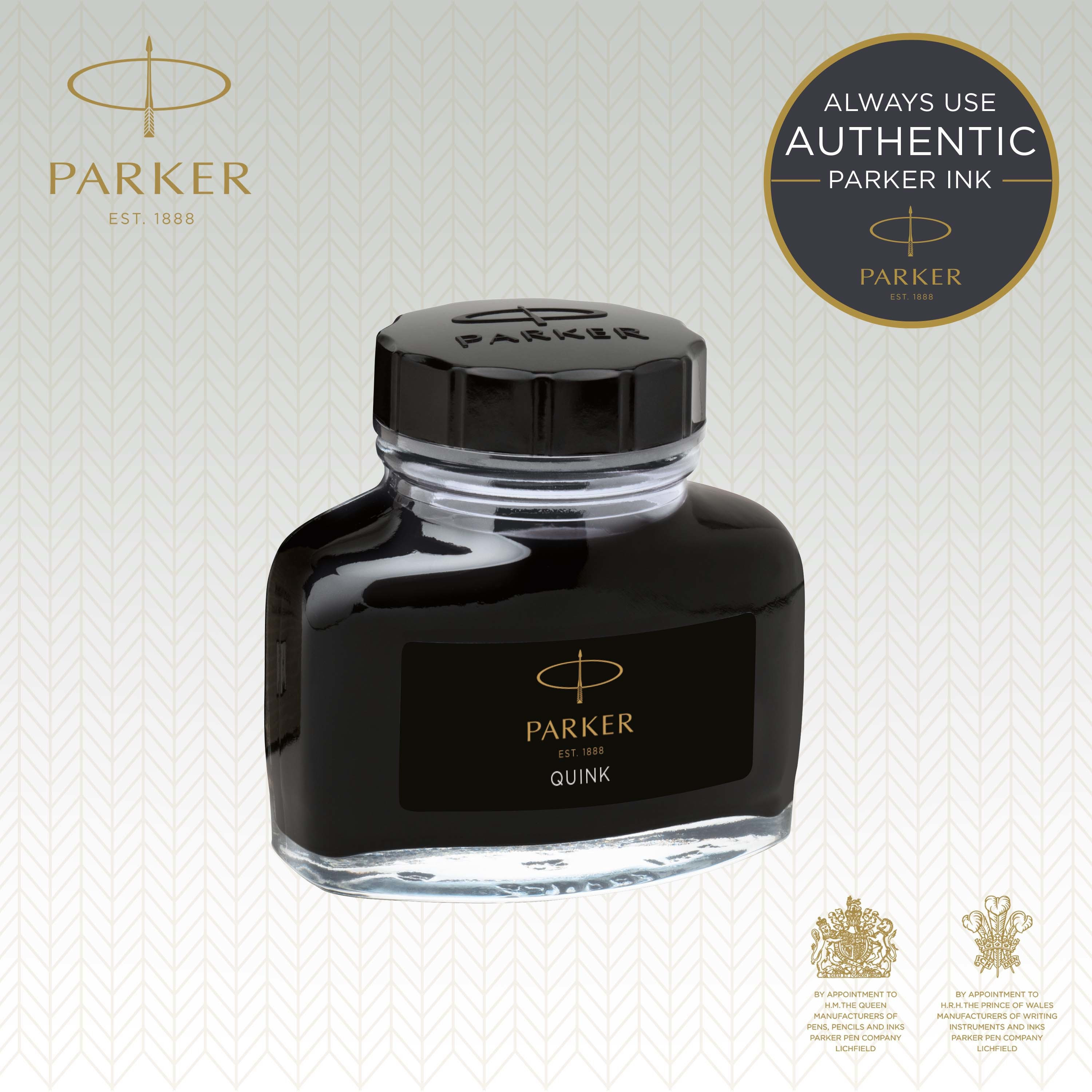 Parker blekk Quinkflow M 57ml sort