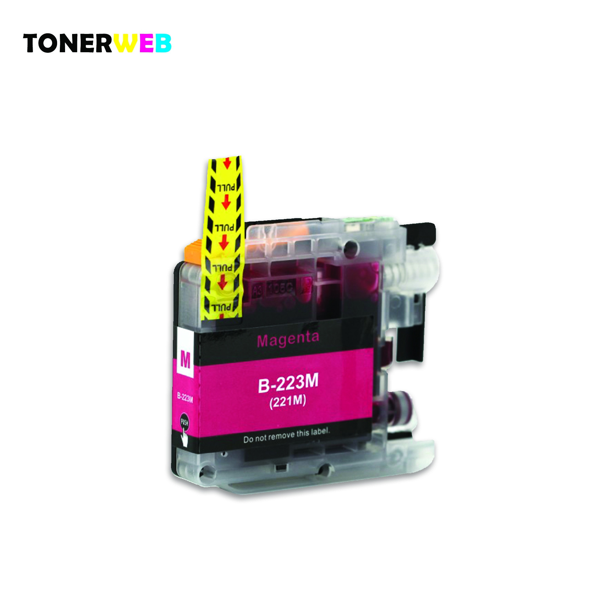 Blekkpatron, erstatter Brother LC223M Magenta (9 ml)