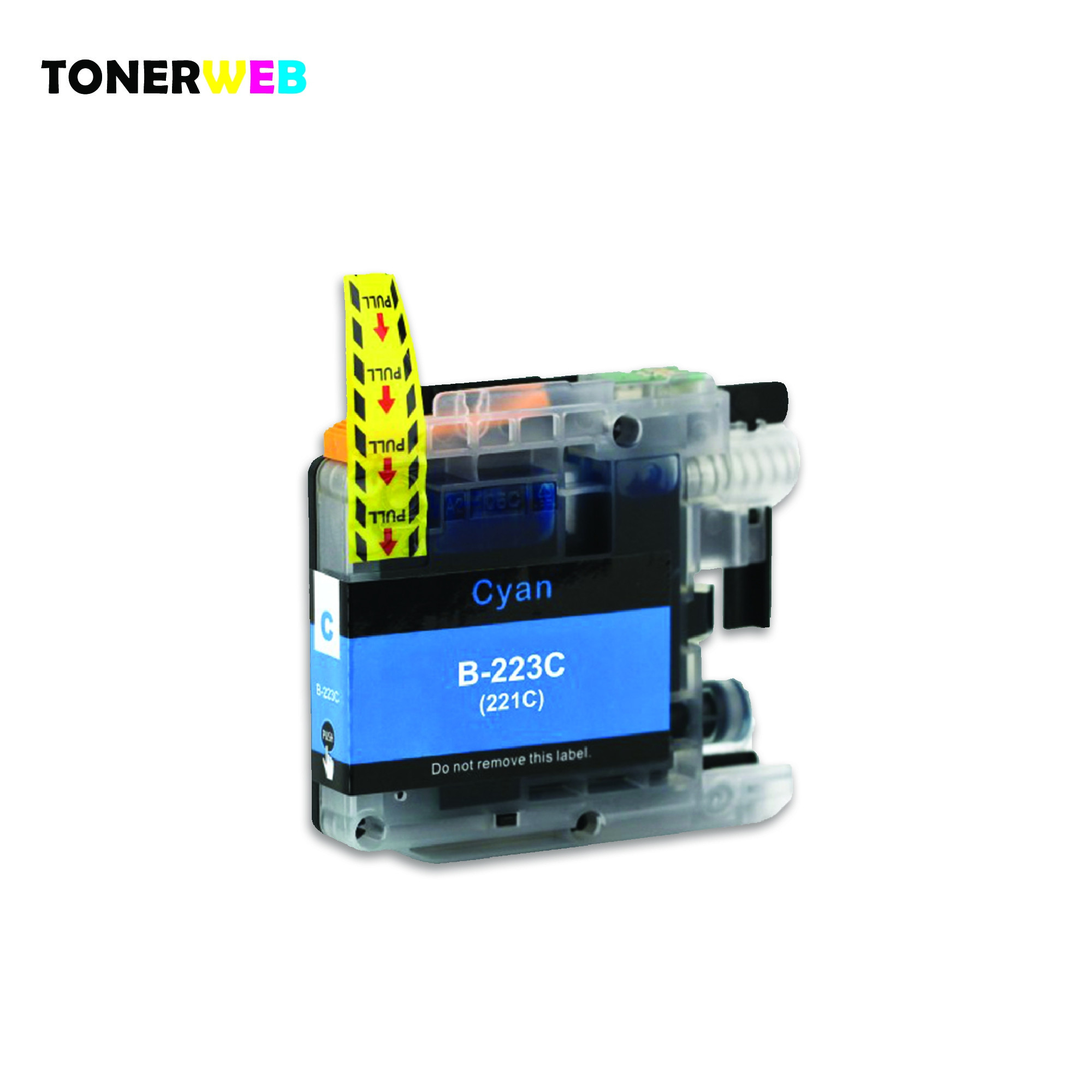 Blekkpatron, erstatter Brother LC223C Cyan (9 ml)