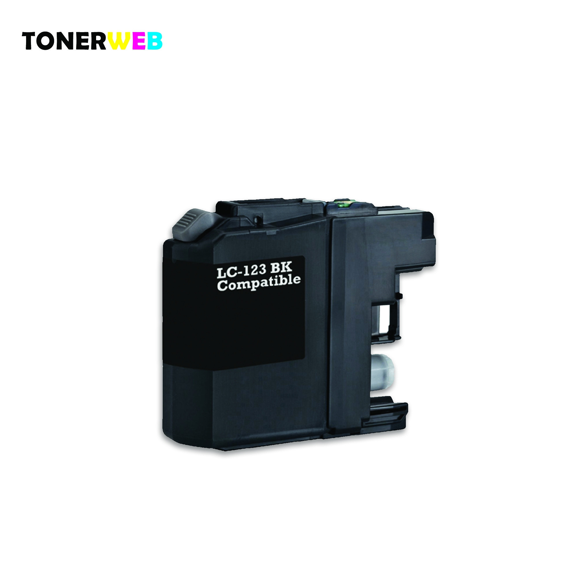 Blekkpatron, erstatter Brother LC123BK Sort (20,6 ml)