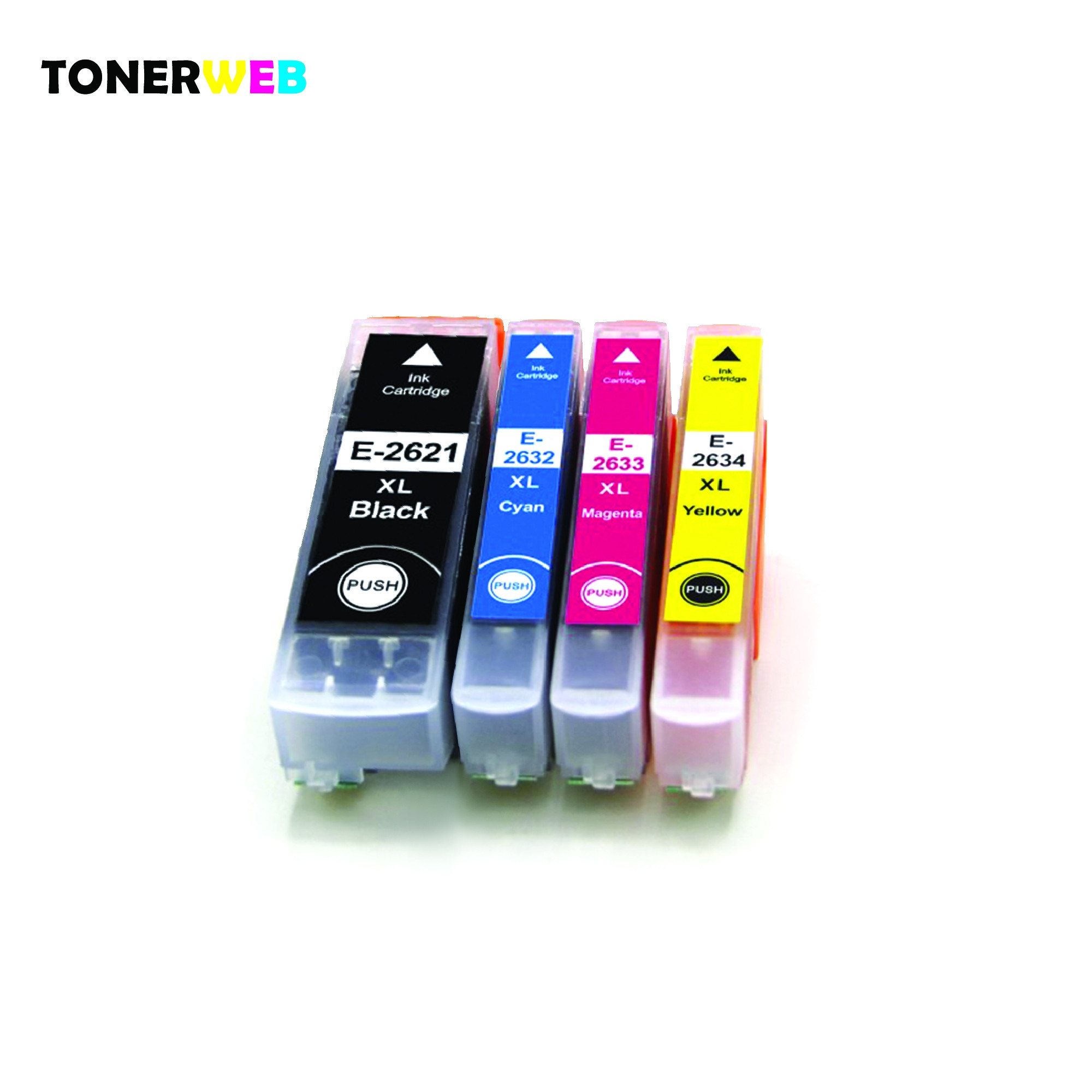 Epson Blekkpakke 26XL (1 x sort 24,6 ml/3 x farge 14,6 ml)  - Erstatter T2636