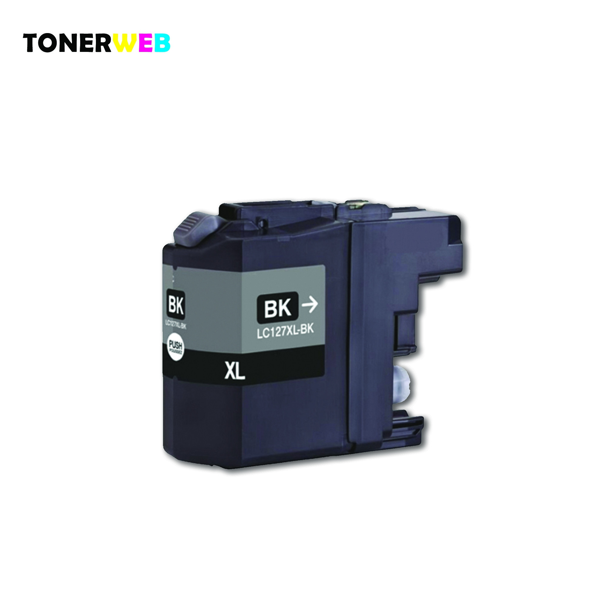 Blekkpatron, erstatter Brother LC127XLBK Sort (35.6 ml)
