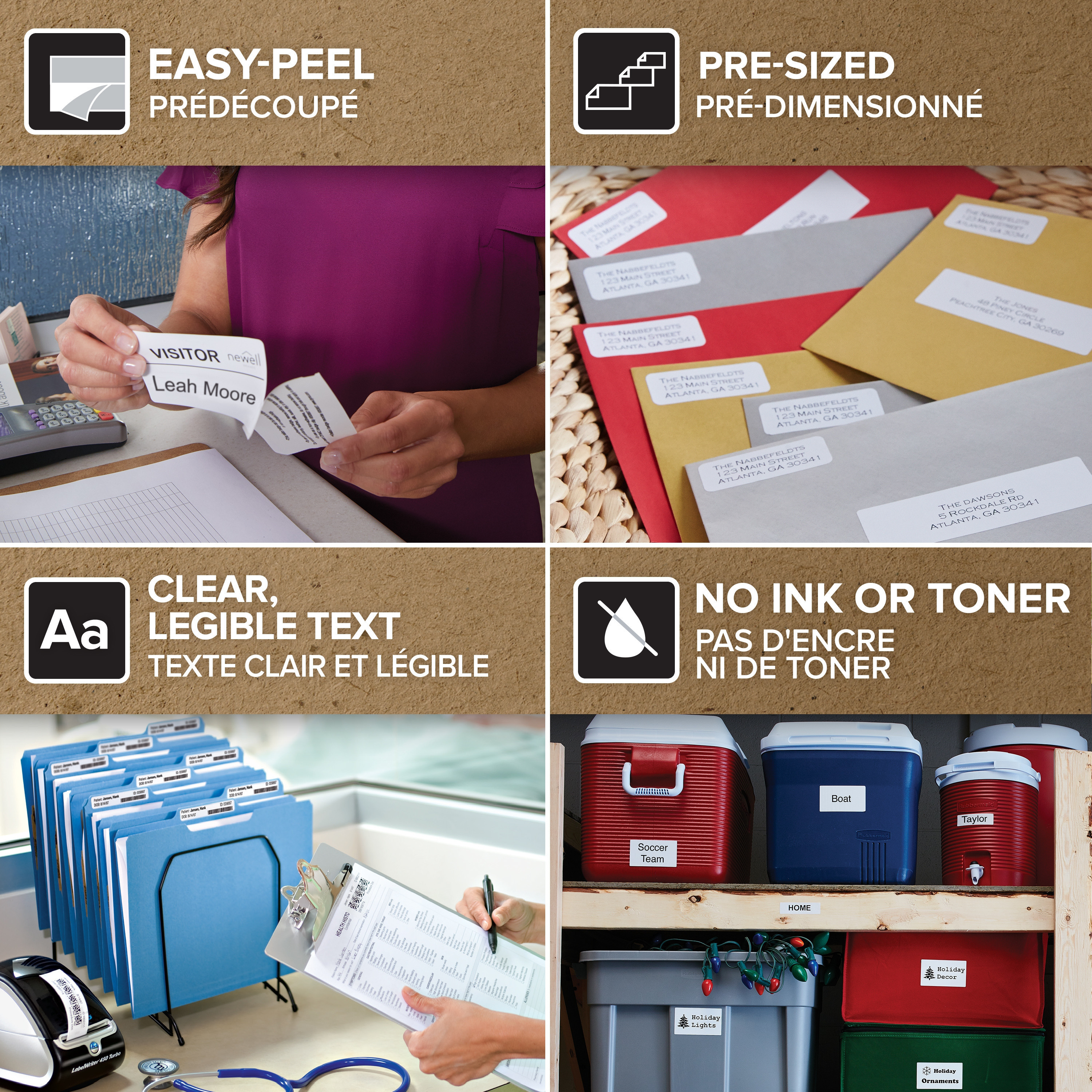 BildeLabelWriter 28mm x 89mm std. address labels (12 pack)