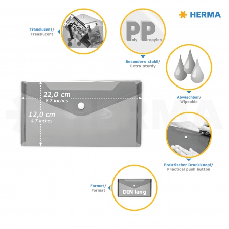 Herma Konvoluttmappe 22x12cm std ass (5)
