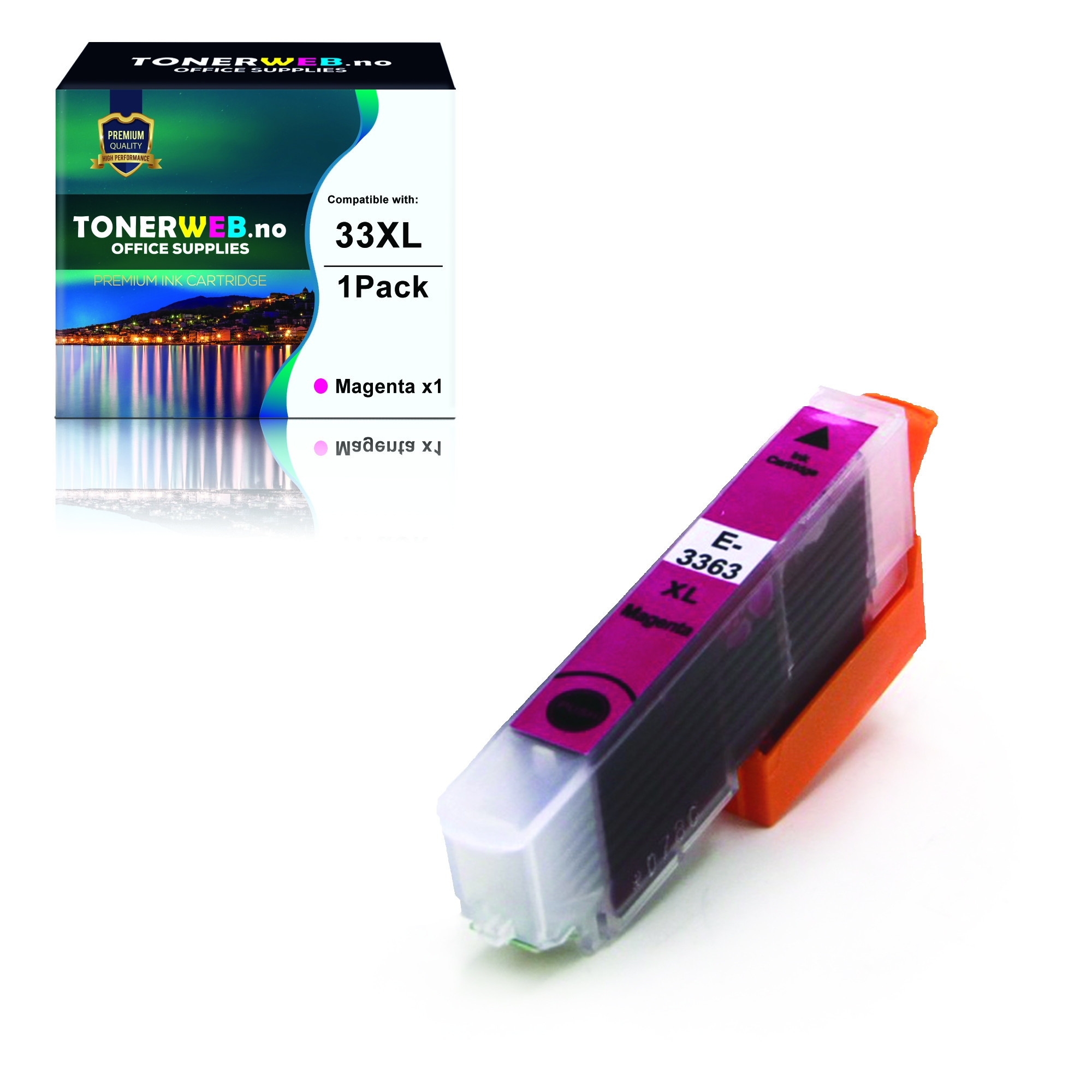 Epson Blekkpatron Magenta 33XL Claria (13,8 ml) - Erstatter T3363