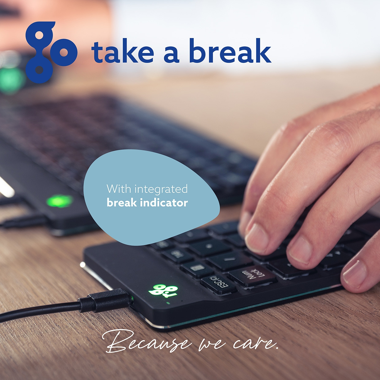 R-Go Numpad Break Wireless, Black