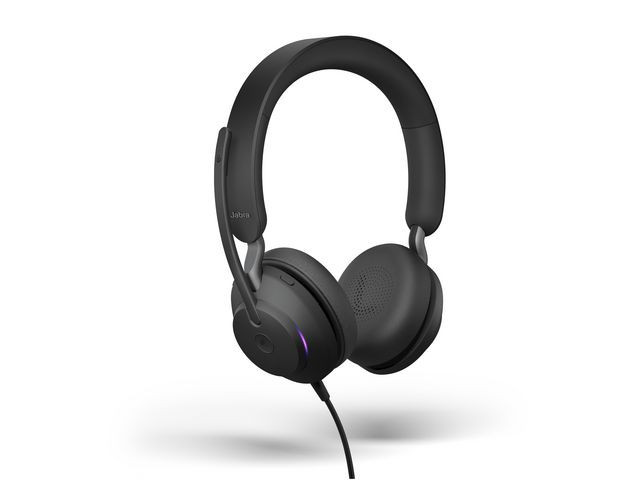 Jabra Evolve2 40 USB-A Headset, Black (Duo)