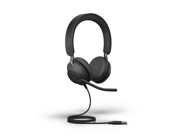 Jabra Evolve2 40 USB-A Headset, Black (Duo)