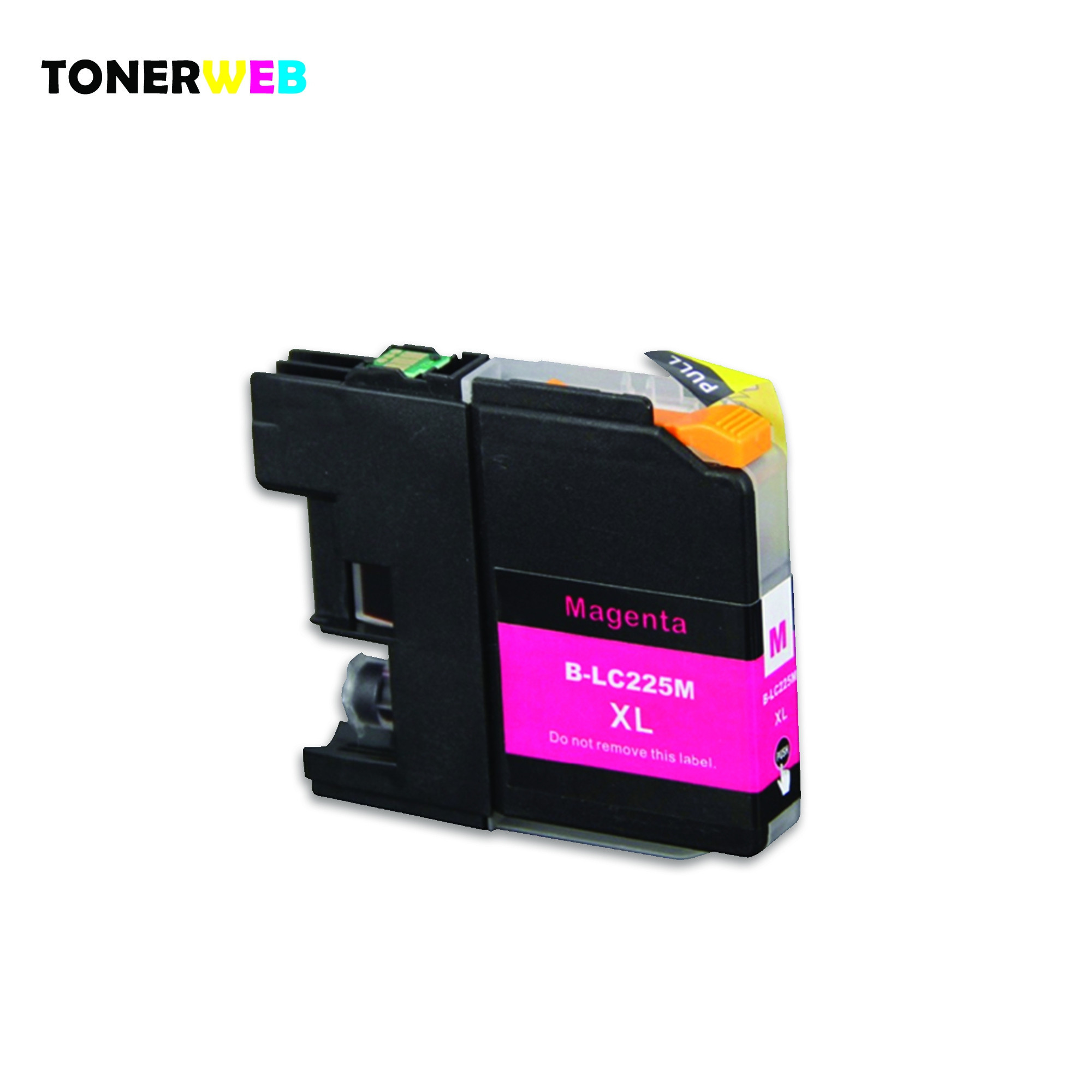 Blekkpatron, erstatter Brother LC225XLM Magenta Høykapasitet (15,6 ml)