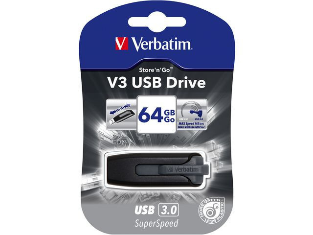 USB 3.0 Store ´N´ Go SuperSpeed V3 64GB, Black
