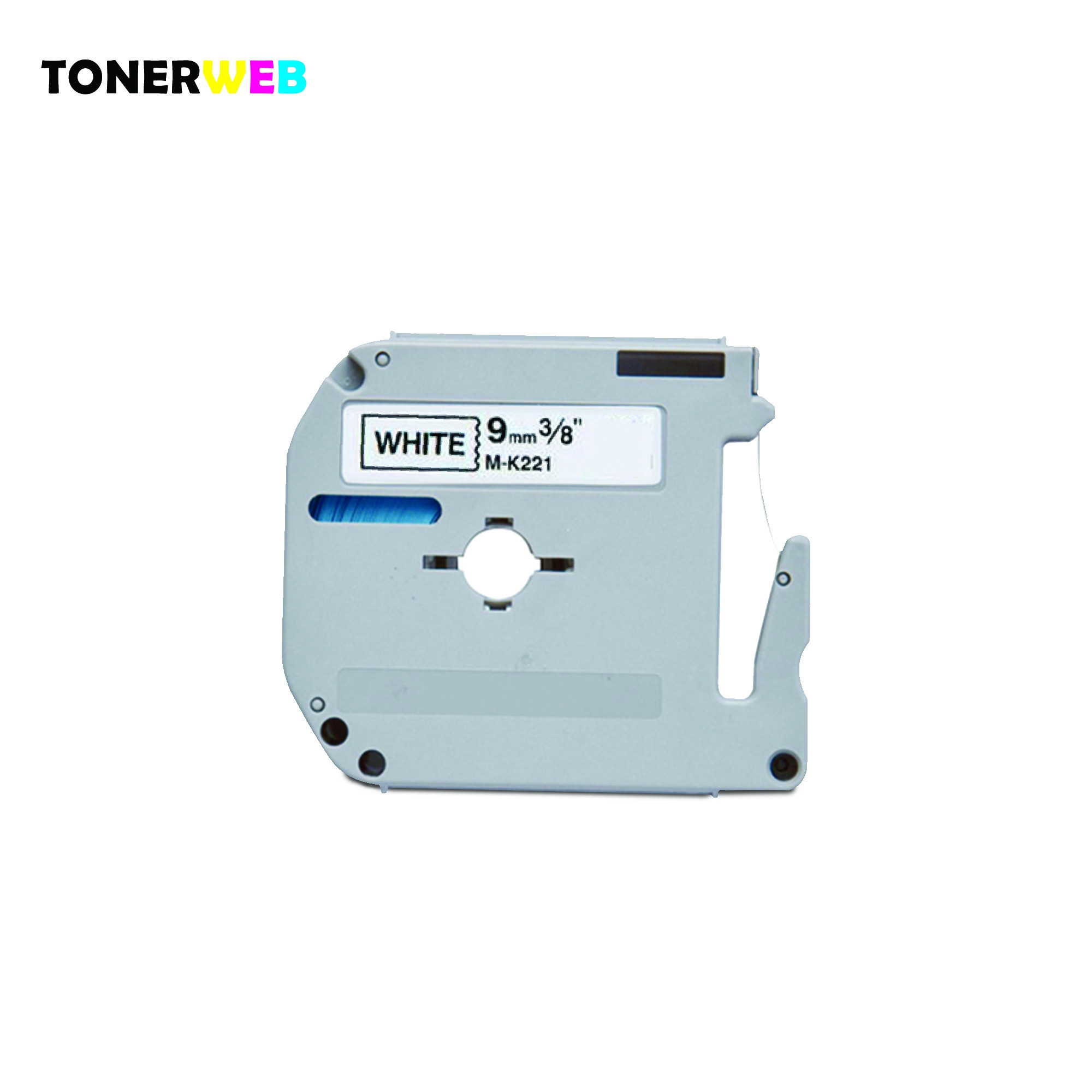 Brother Tape, erstatter Brother MK221BZ 9mmx8m Sort/hvit