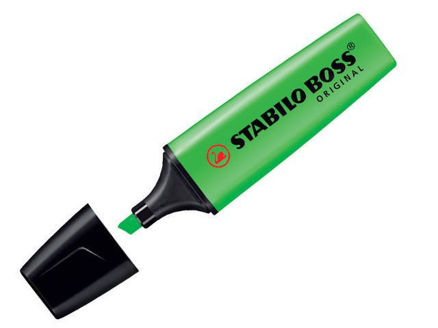 Tekstmarker Stabilo Boss Grønn (10 stk)
