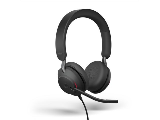 Jabra Evolve2 40 USB-A Headset, Black (Duo)